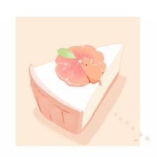 橘子猫蛋糕插画图片壁纸
