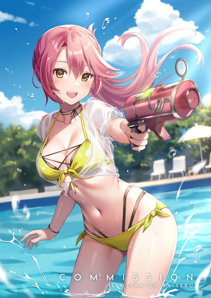 [Commission] Swimsuit Sara插画图片壁纸