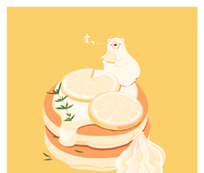 柠檬面包蛋糕-原创白熊先生