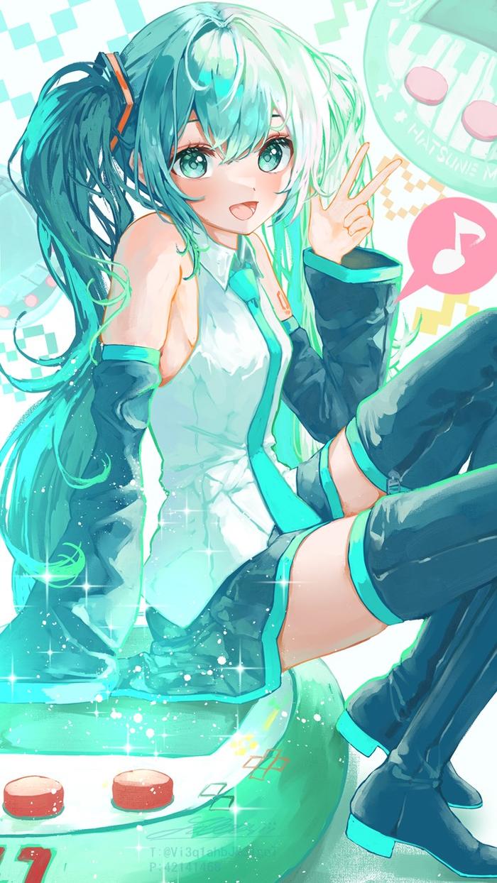 初音未来插画图片壁纸