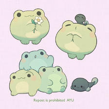 ROUND FROG插画图片壁纸