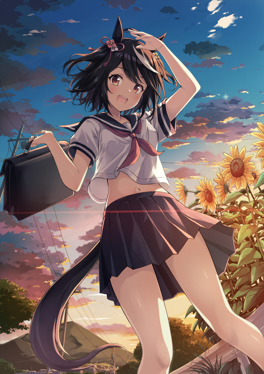 水手服插画图片壁纸