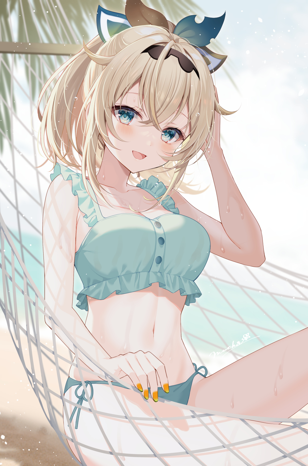 泳衣伊吕波插画图片壁纸