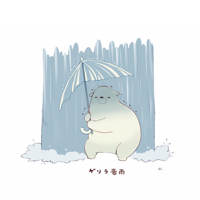 暴雨插画图片壁纸