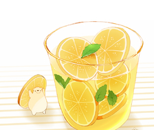 柠檬蜂蜜饮料-原创白熊先生