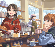 a bakery cafe-原创女孩子
