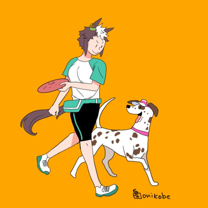 马娘与狗系列插画图片壁纸