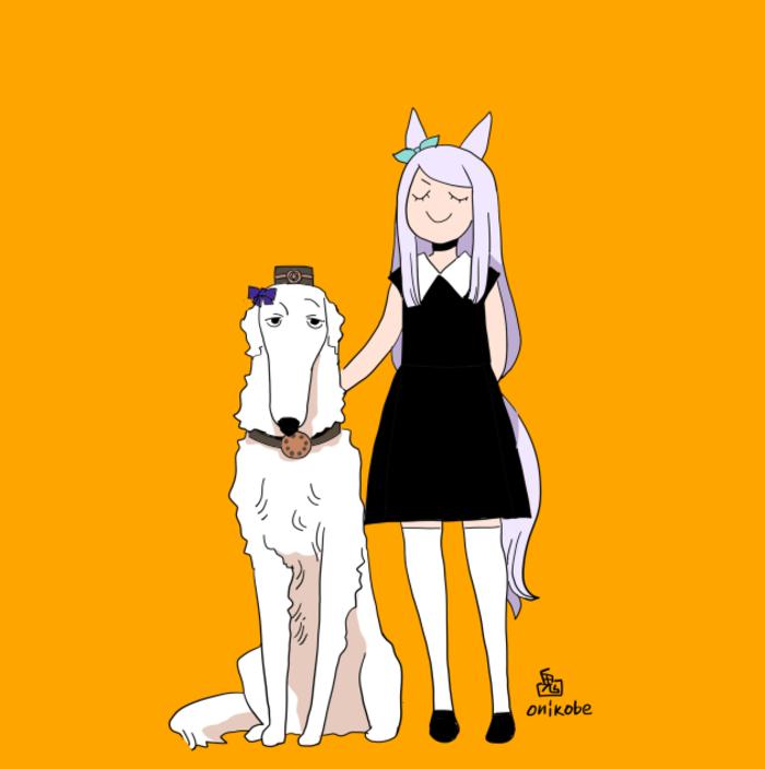 马娘与狗系列插画图片壁纸