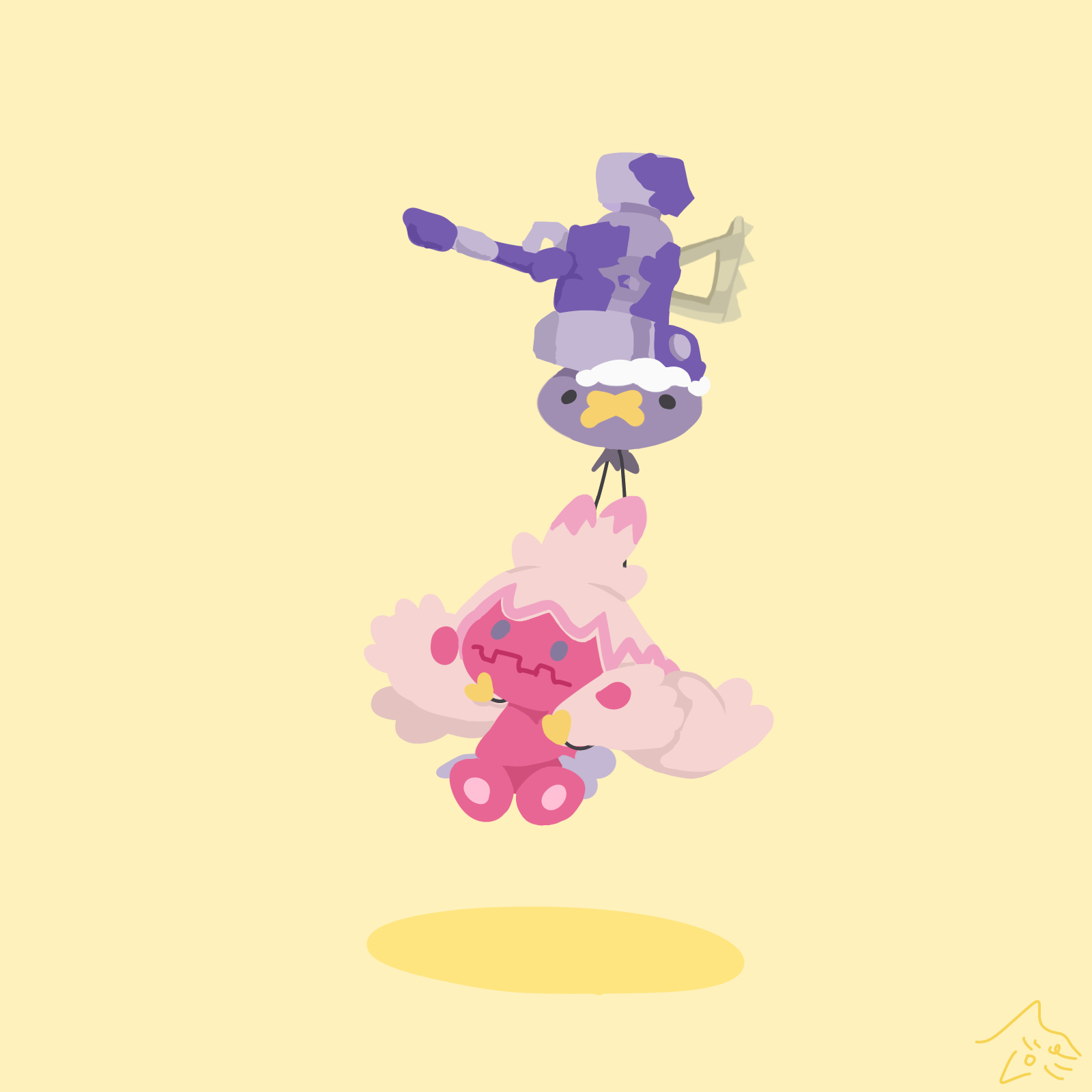 フワンテがいろんなポケモンを持ち上げるだけ　26（ラスト！）插画图片壁纸