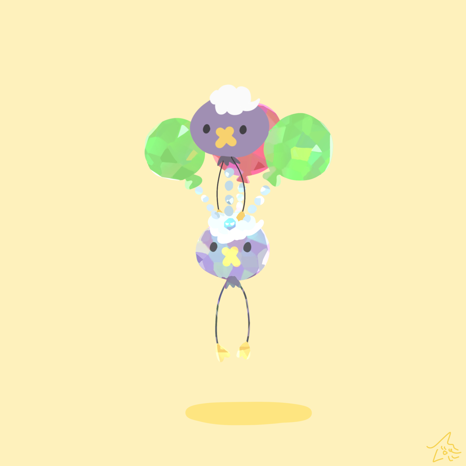 フワンテがいろんなポケモンを持ち上げるだけ　26（ラスト！）插画图片壁纸