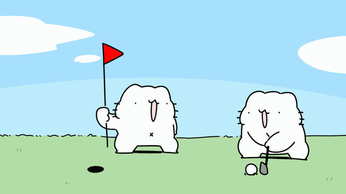 高尔夫球插画图片壁纸