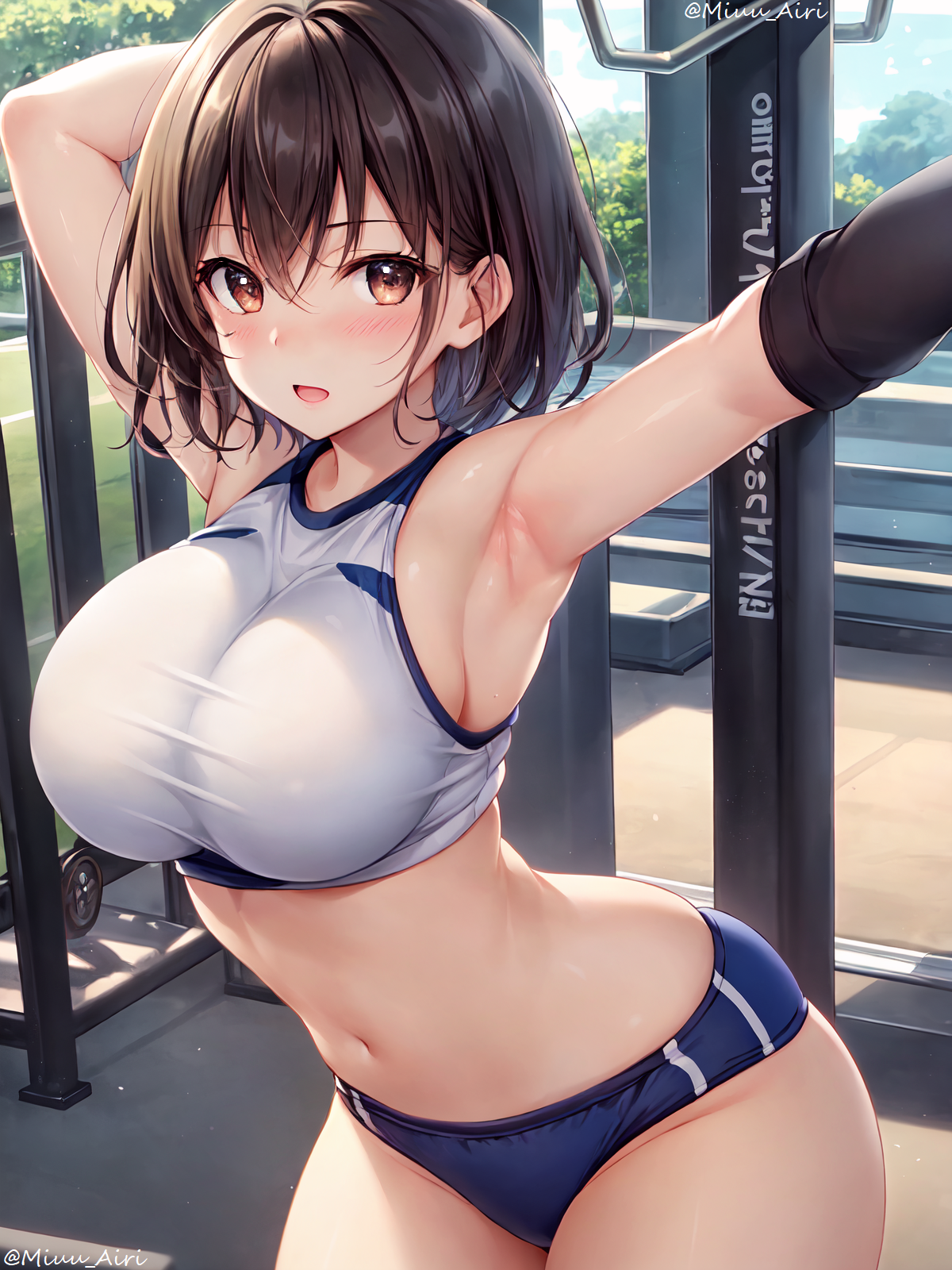 黑发姐姐（制服）插画图片壁纸