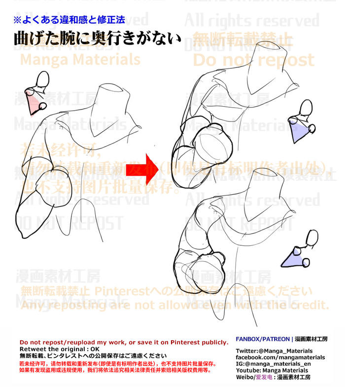 个人备注：手臂深度表现插画图片壁纸