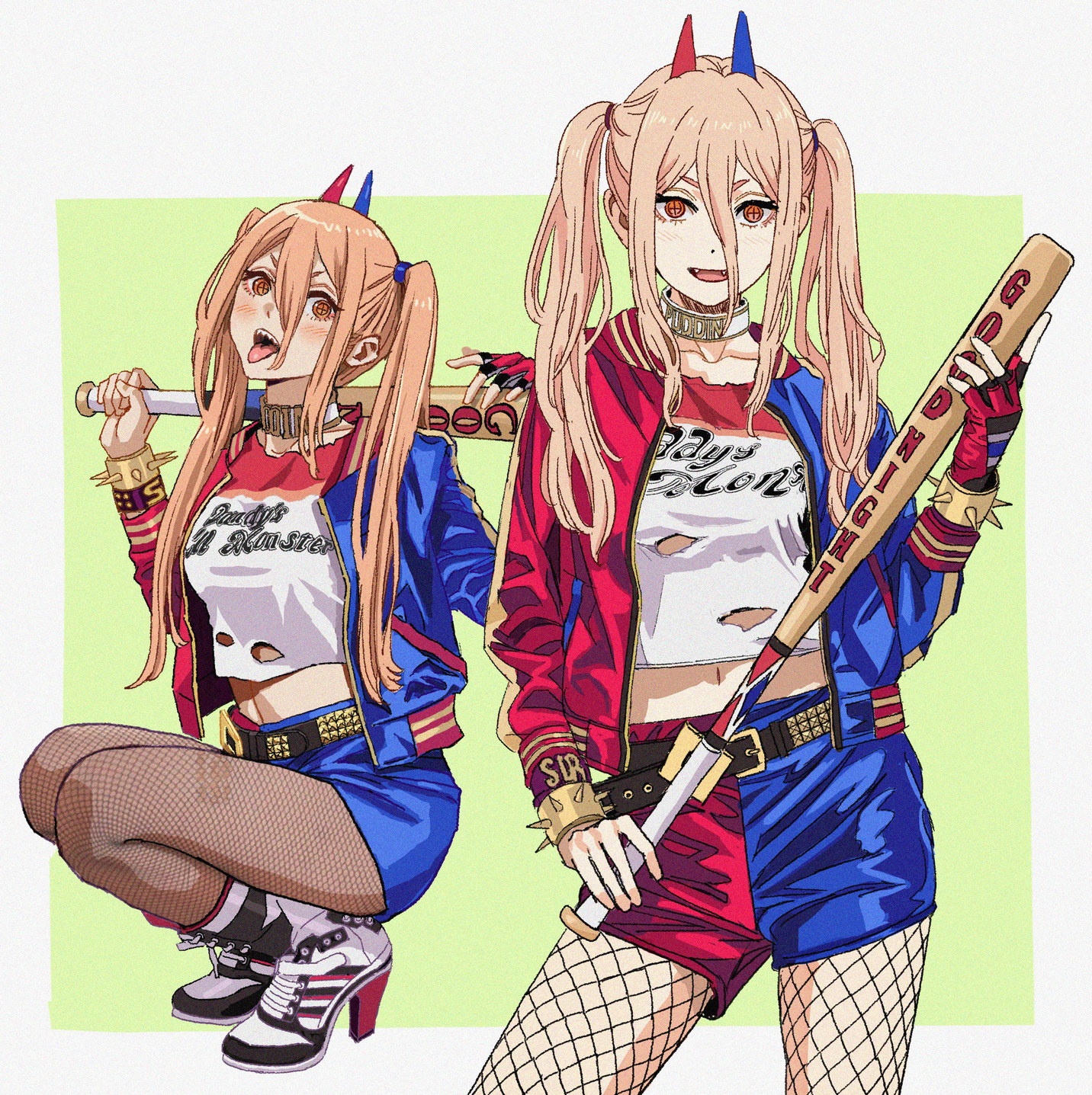Power Harley Quinn  插画图片壁纸