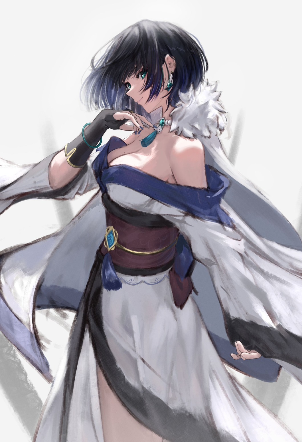 和装夜蘭插画图片壁纸