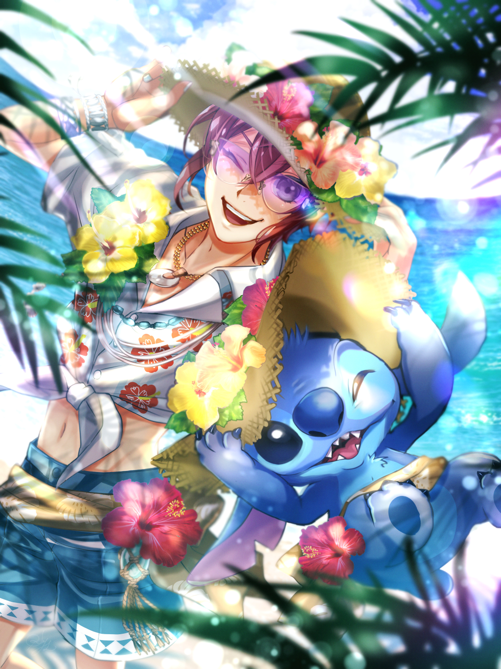 リド＆スティッチ插画图片壁纸