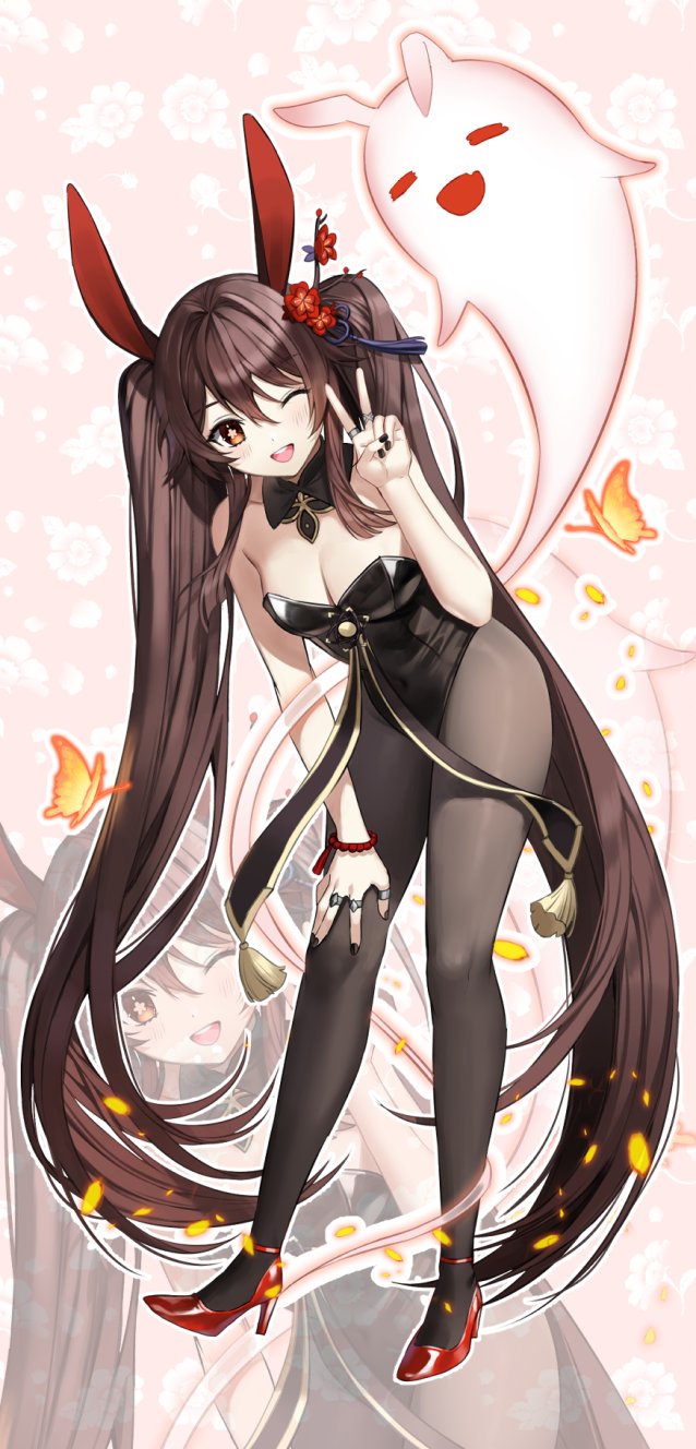 兔女郎核桃插画图片壁纸
