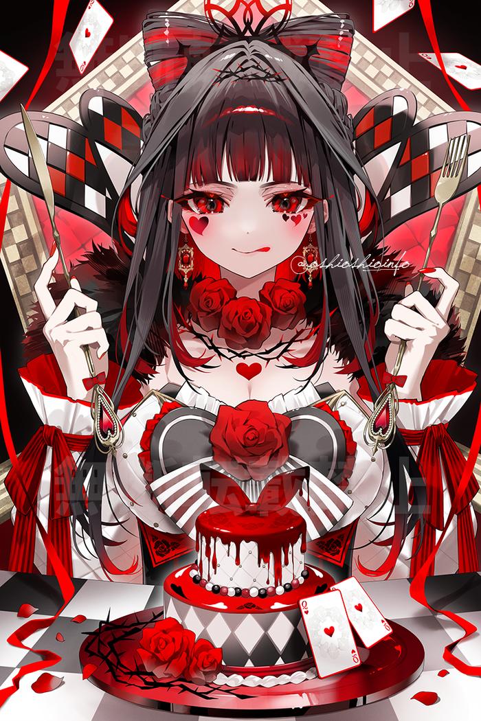 Queen of hearts插画图片壁纸