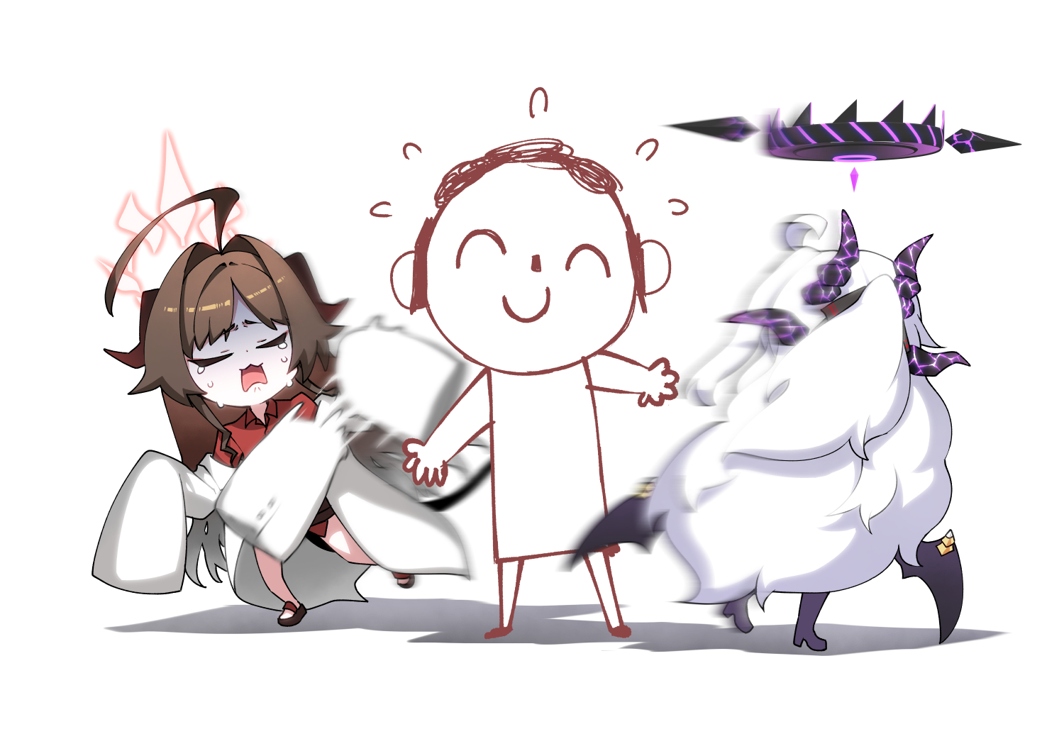 羊角插画图片壁纸