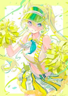  ACTIVE LEMON CHEERGIRL 插画图片壁纸