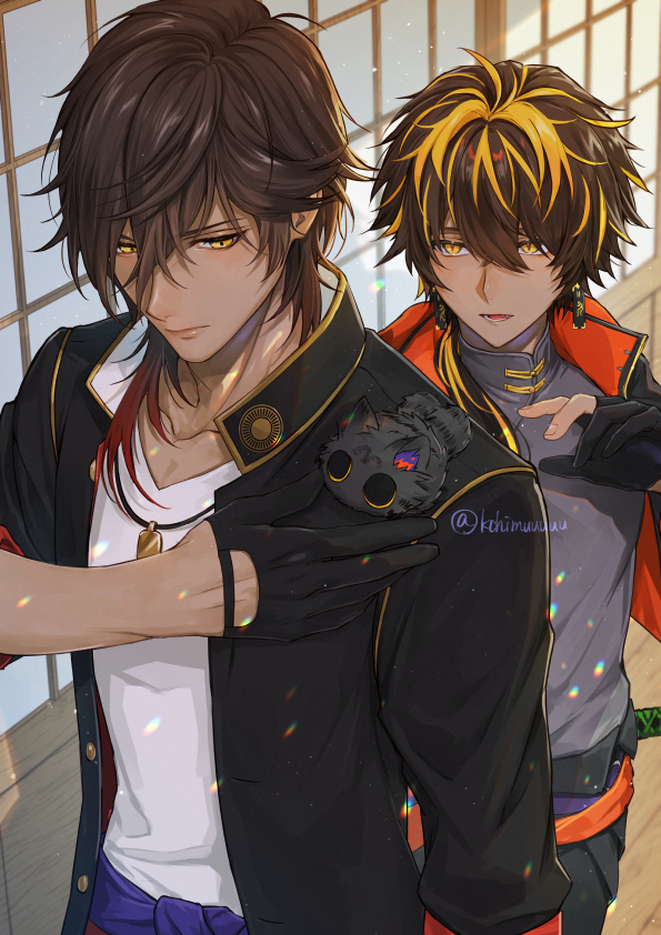 火车切君和伽罗酱轻飘飘的头像同人高清图