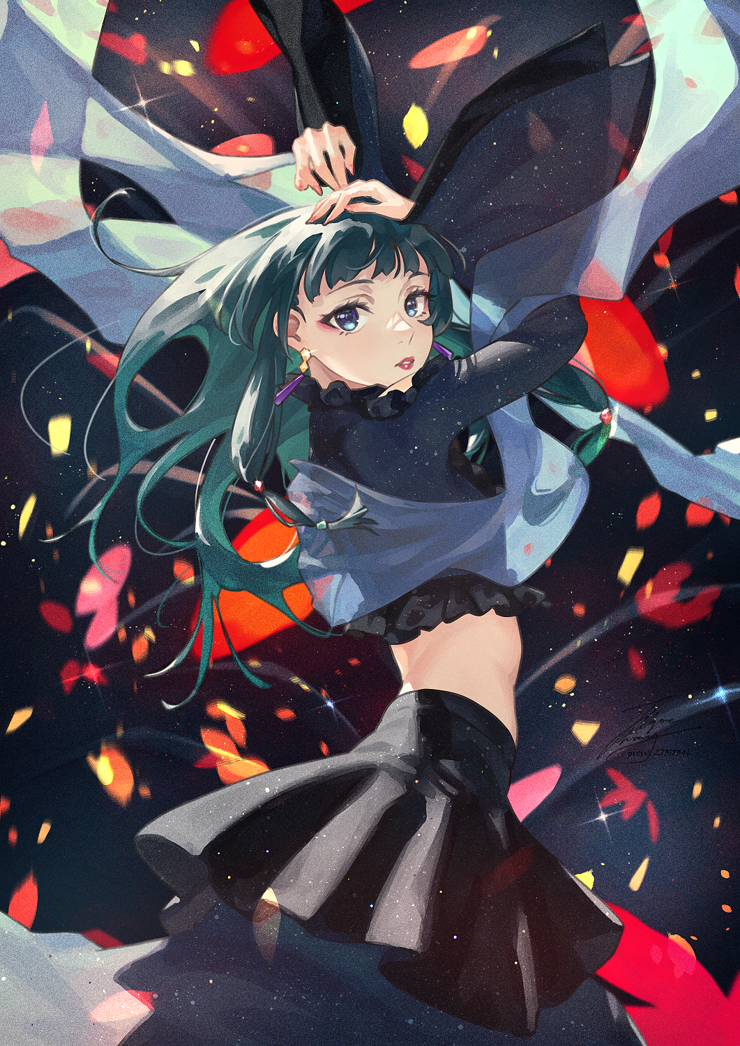变成花朵插画图片壁纸