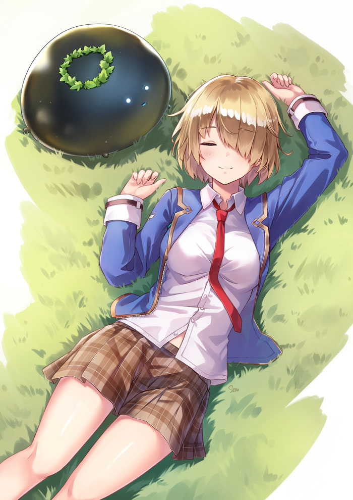 午睡中的月歌插画图片壁纸