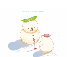 雪人冰淇淋-原创白熊先生