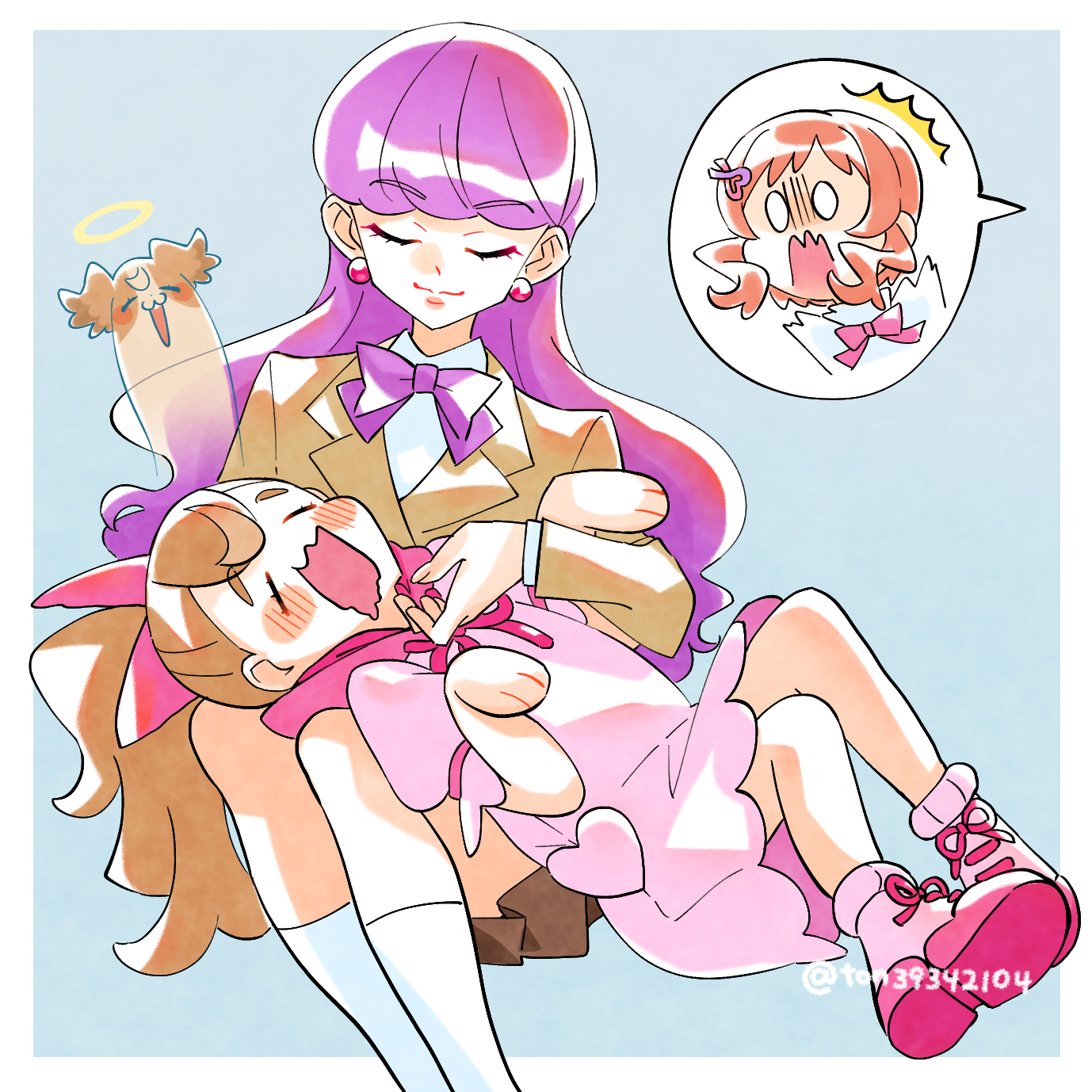 有缘先生和小熊插画图片壁纸