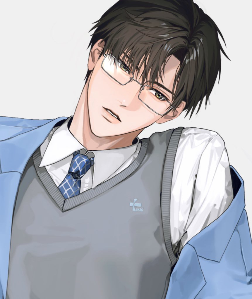 制服レイ先生插画图片壁纸