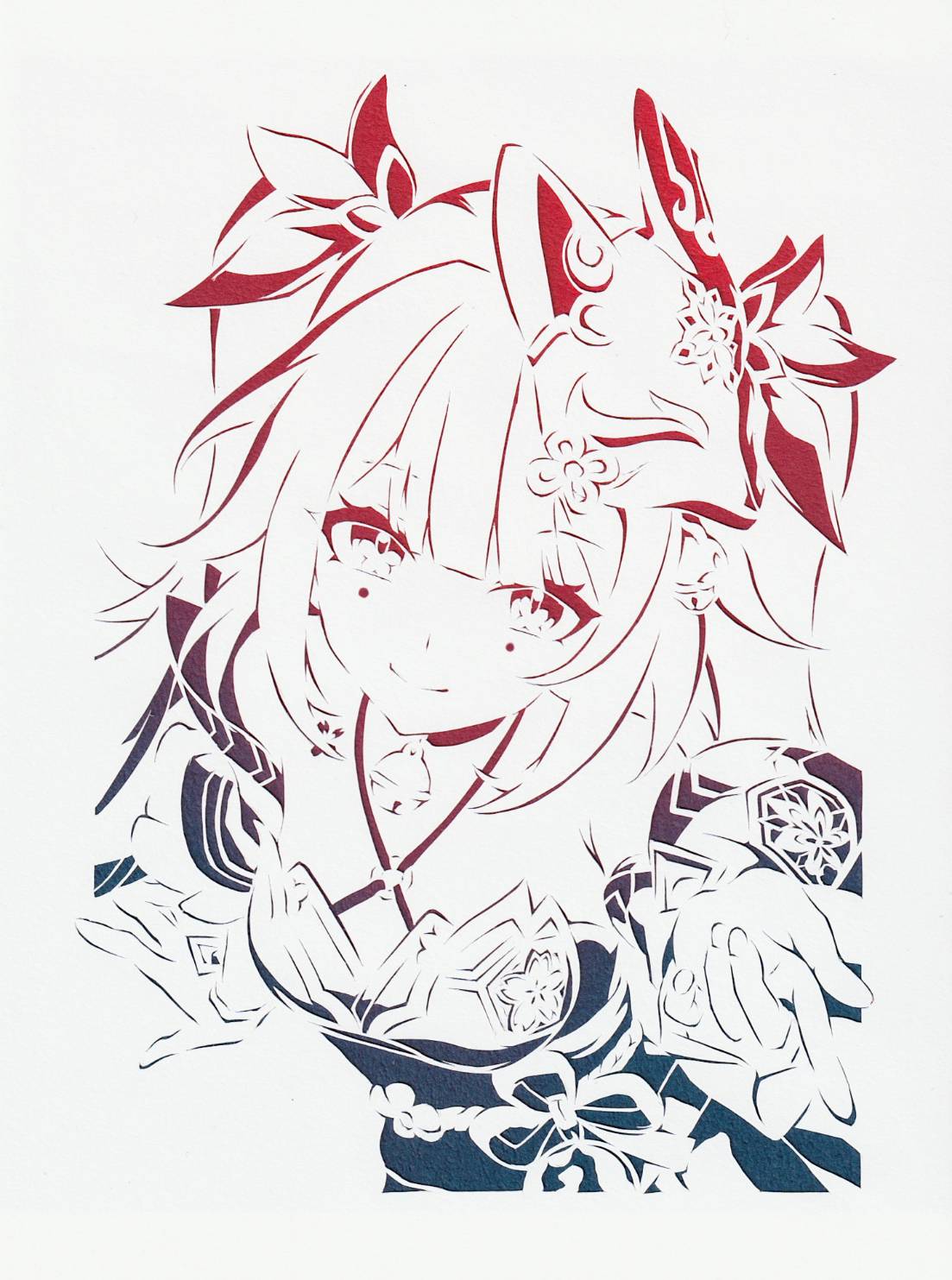 【剪纸】烟花-剪纸画星穹铁道