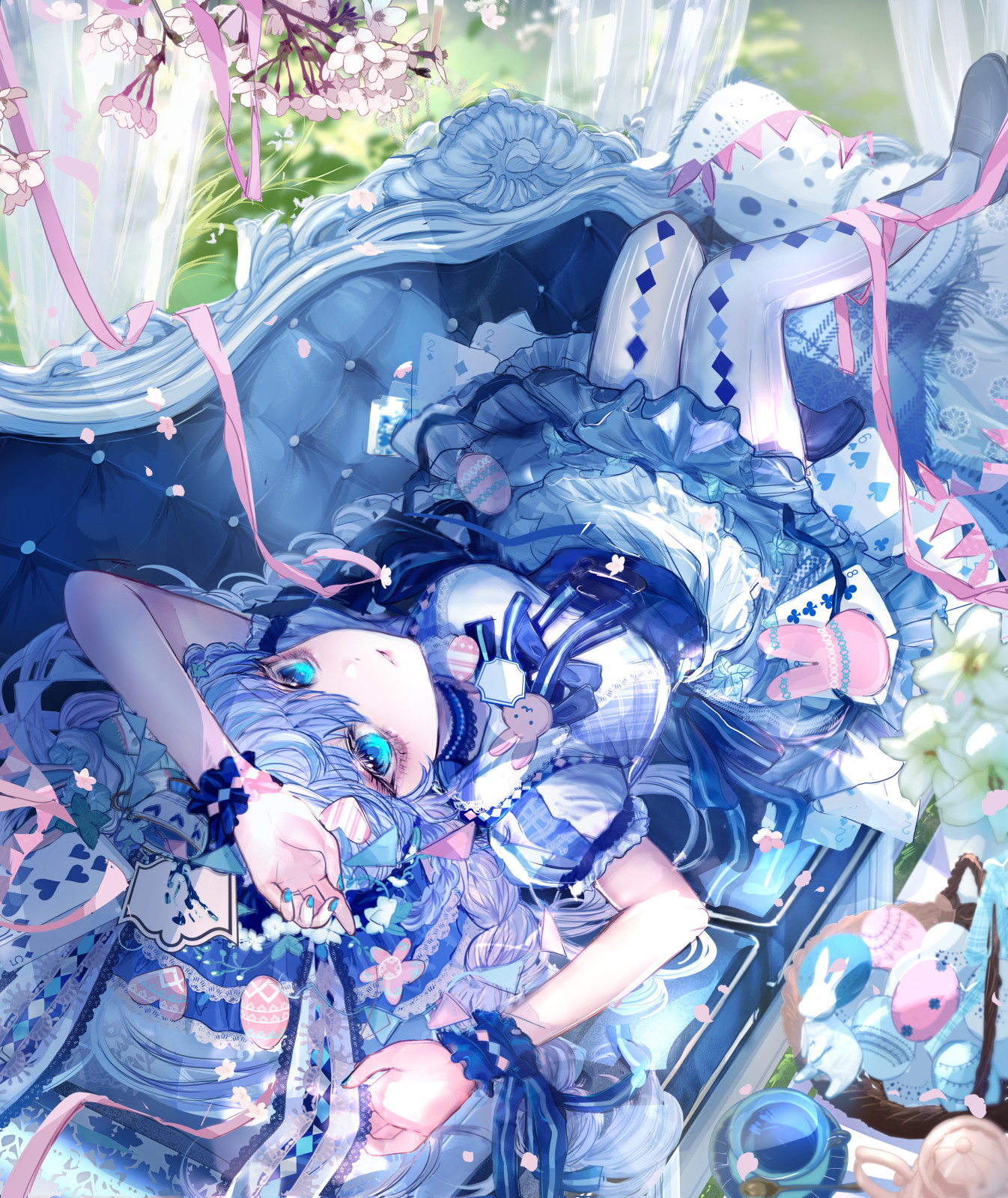 HappyEaster easter alice插画图片壁纸