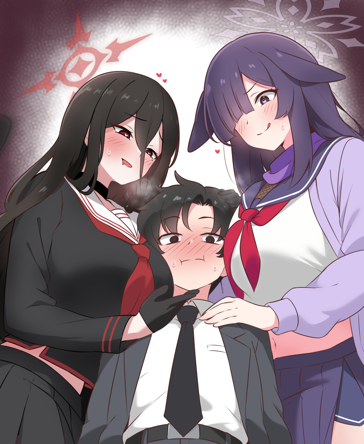 高个子的女孩子们插画图片壁纸