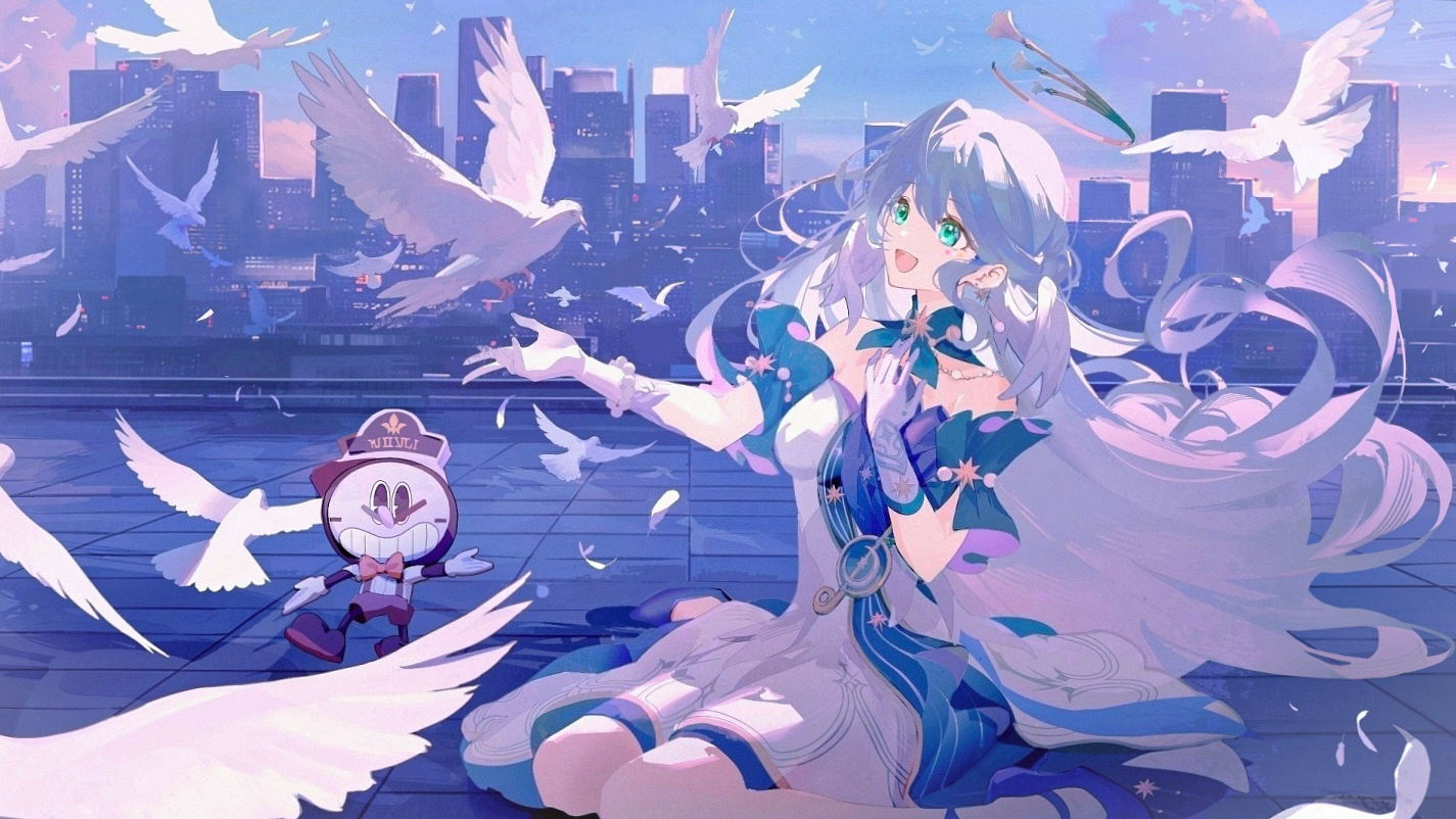 画了美丽的知更鸟小姐