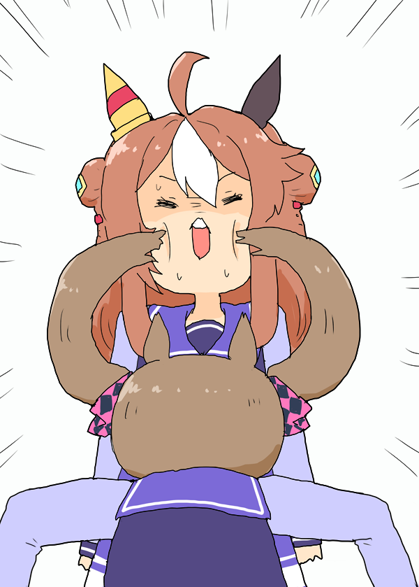 脸蛋鹫抓法尔子和里基插画图片壁纸