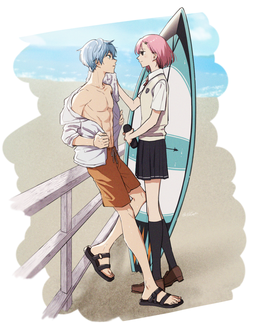 异的马里插画图片壁纸