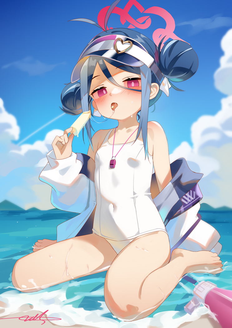 合欢垣鱼翅（泳衣）插画图片壁纸