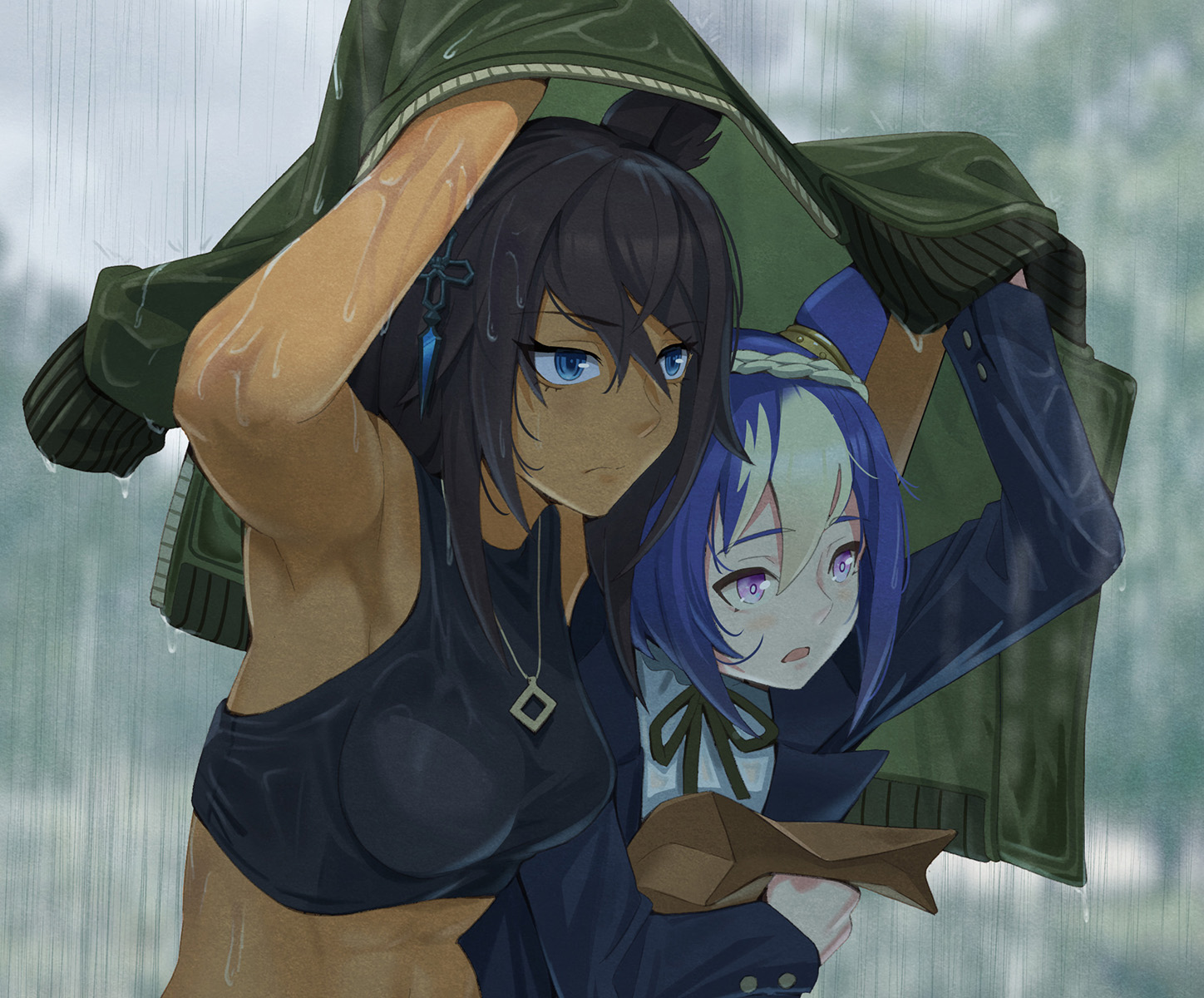 黑马娘插画图片壁纸