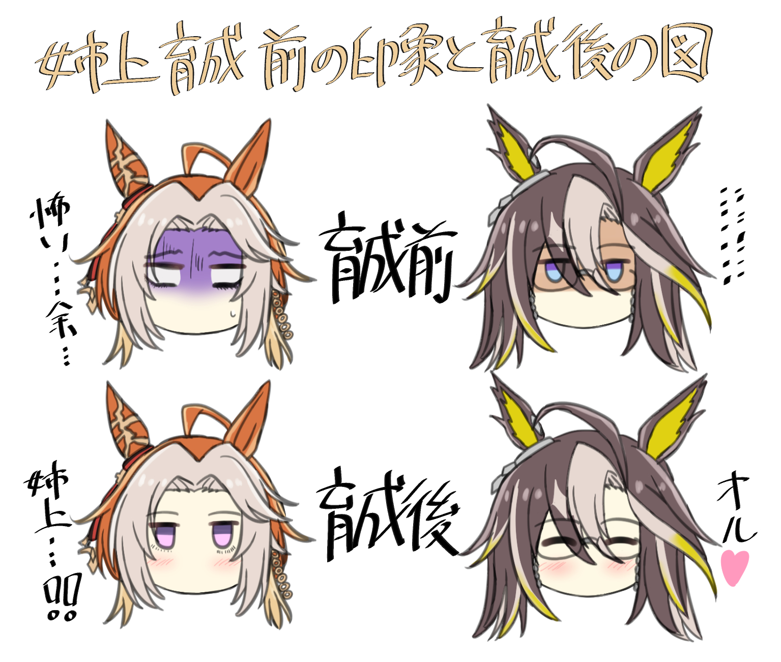 姐姐培养前的印象和培养后的图插画图片壁纸