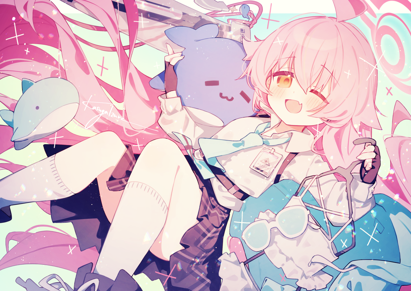 【C104新刊②】Lazy Joyful Blue插画图片壁纸