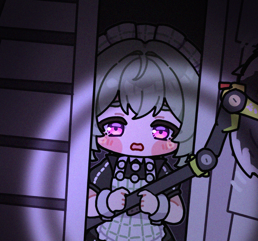 不要再逃了，“打扫”很快的。插画图片壁纸