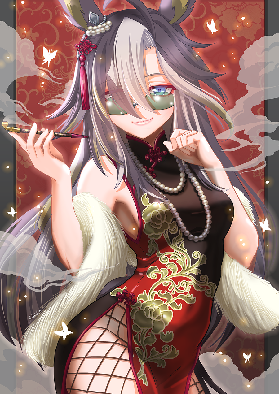 马娘_旗袍的梦之旅插画图片壁纸