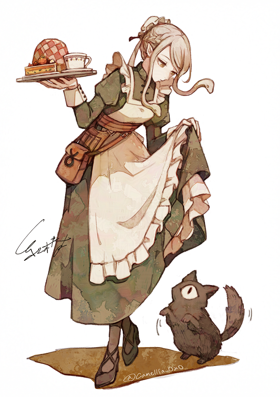 “很为难，客人。”插画图片壁纸