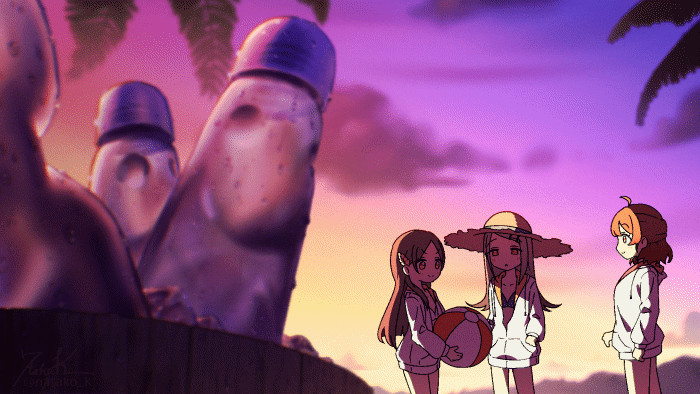 还没玩够的夏天！！插画图片壁纸