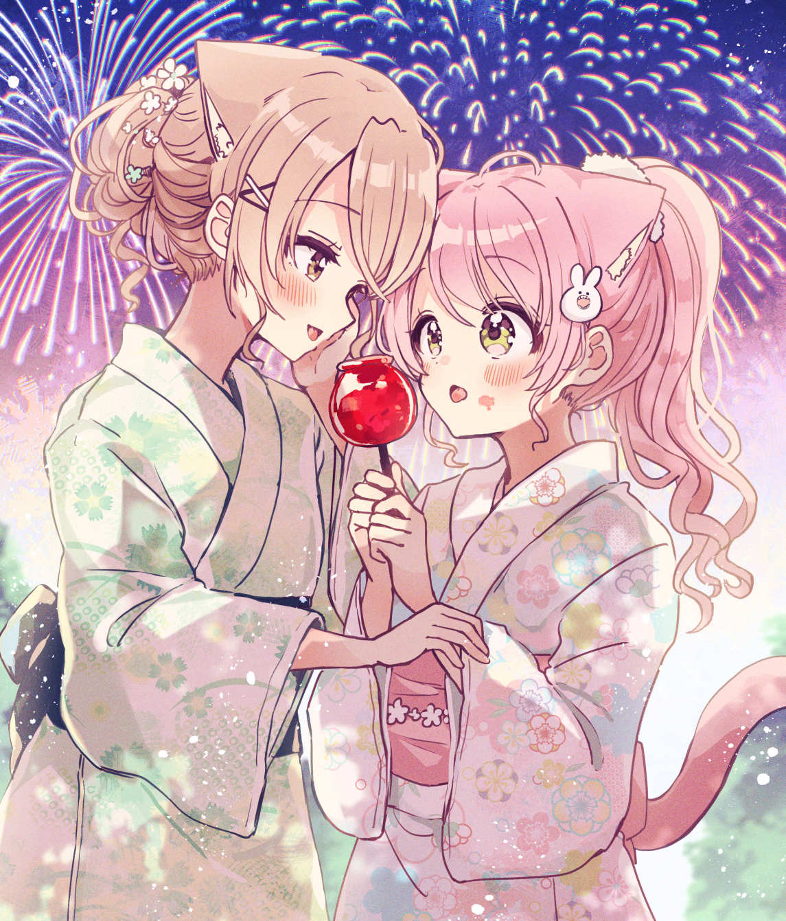 桃子插画图片壁纸