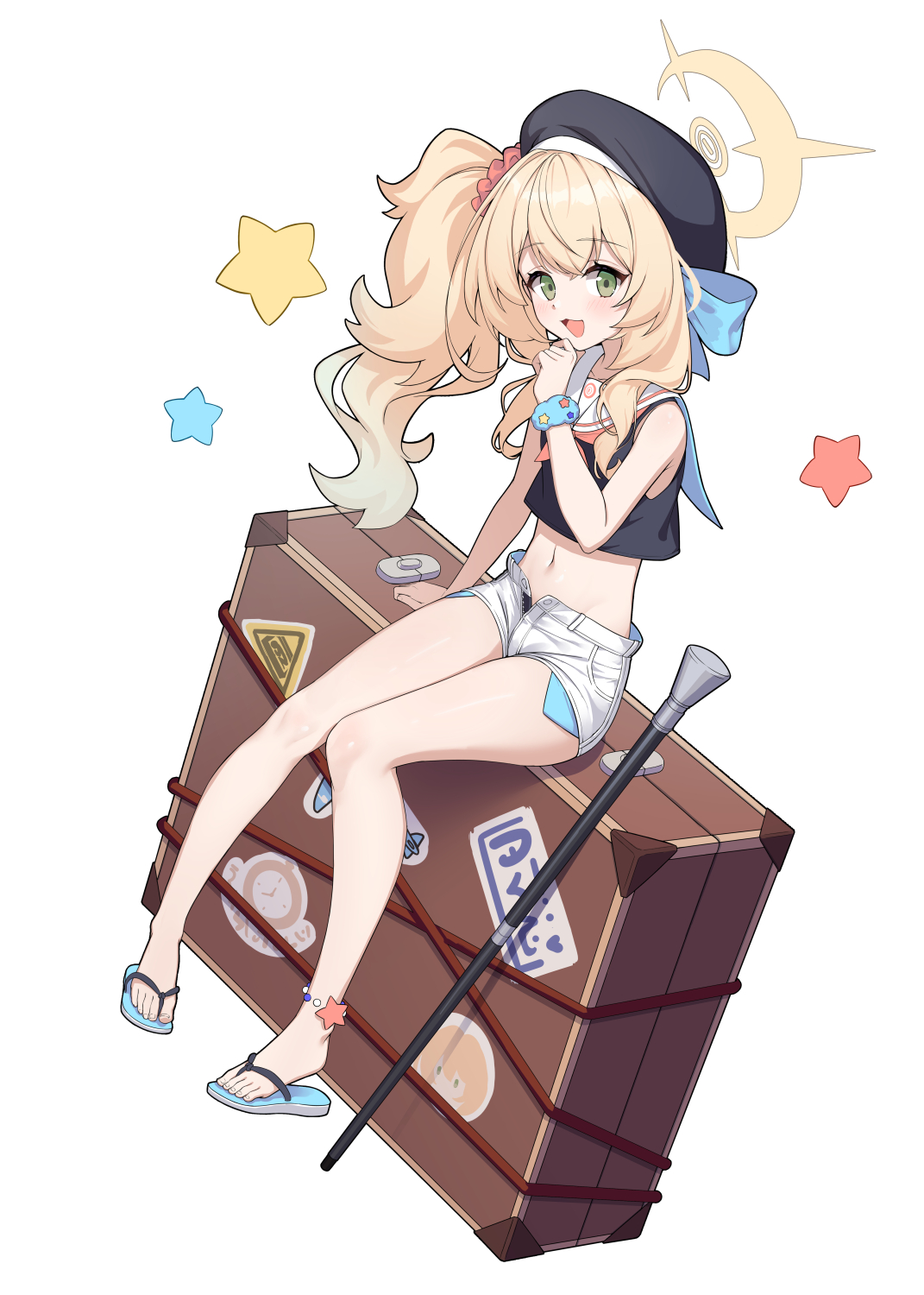 夏天的尼亚尼娅教授插画图片壁纸