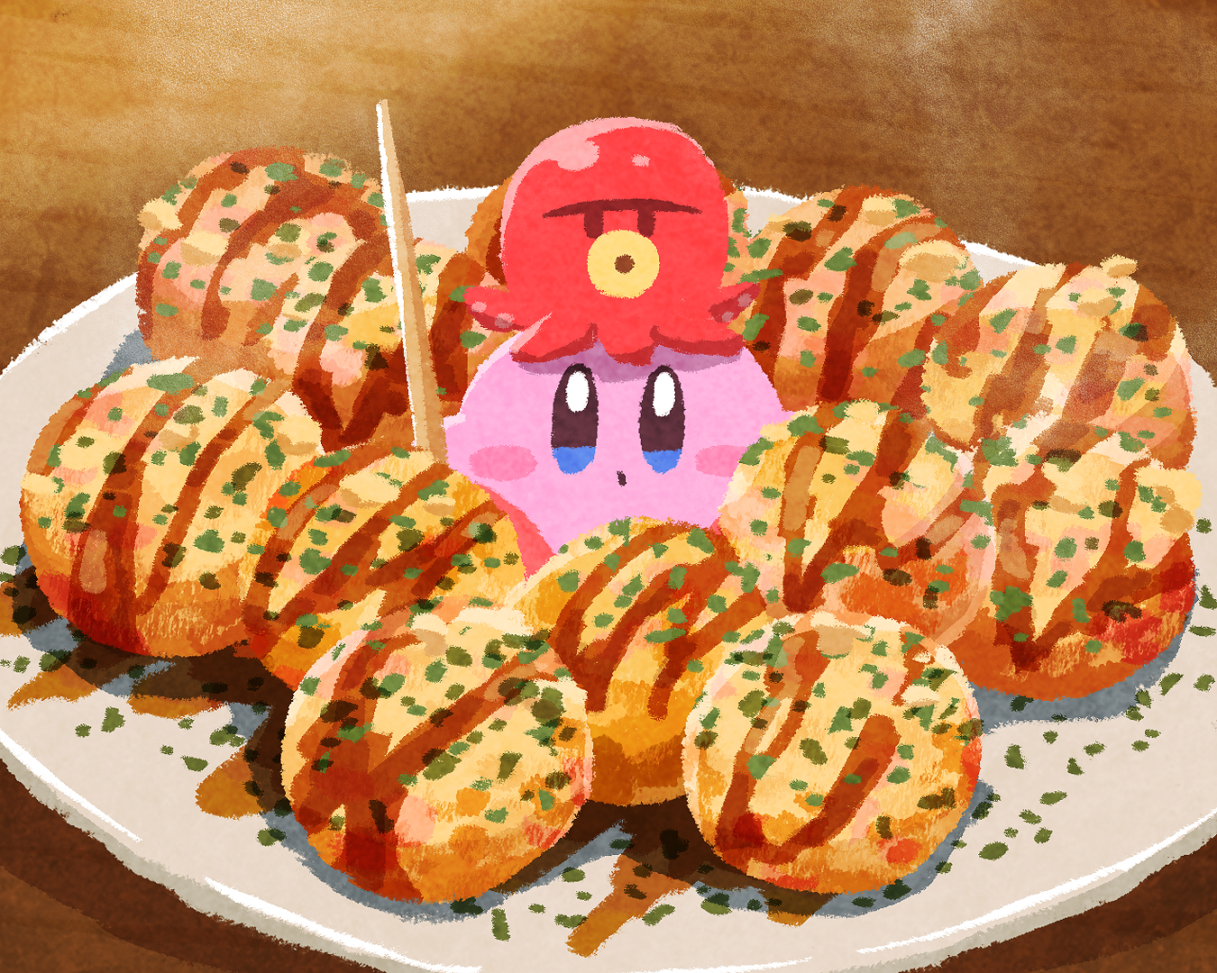 章鱼烧-食物Kirby