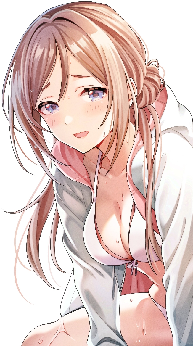 我还想和莉波中心玩半蓝色插画图片壁纸
