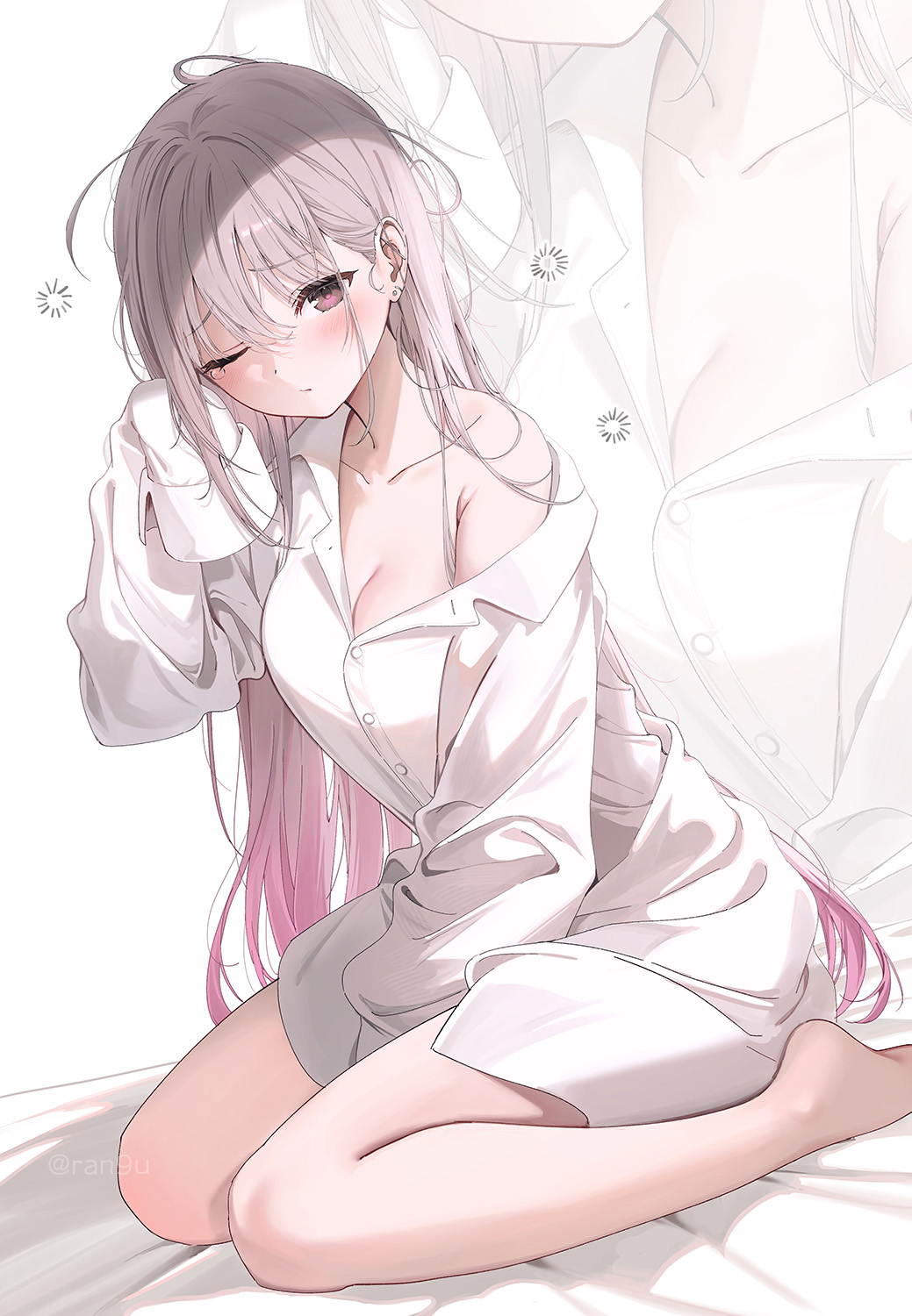早上很弱的小辣妹插画图片壁纸