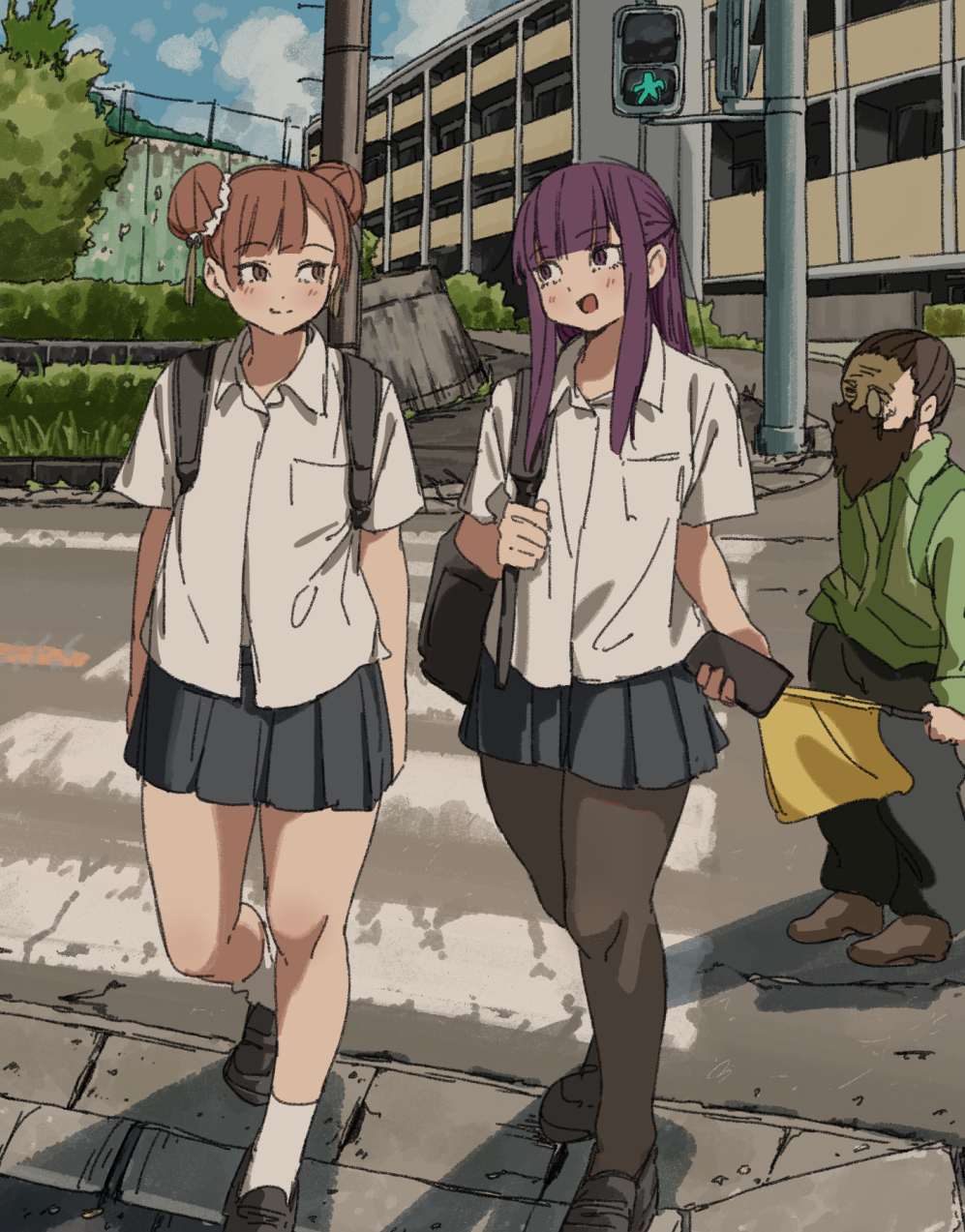 学パロ插画图片壁纸